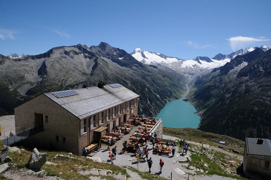 Olpererhütte (2389 m) in Österreich – DAV-Schutzhütte